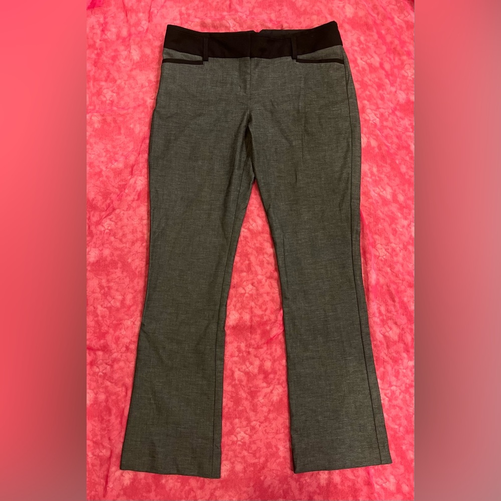 Express Columnist Charcoal Grey, Stretch Dress Pa… - image 1